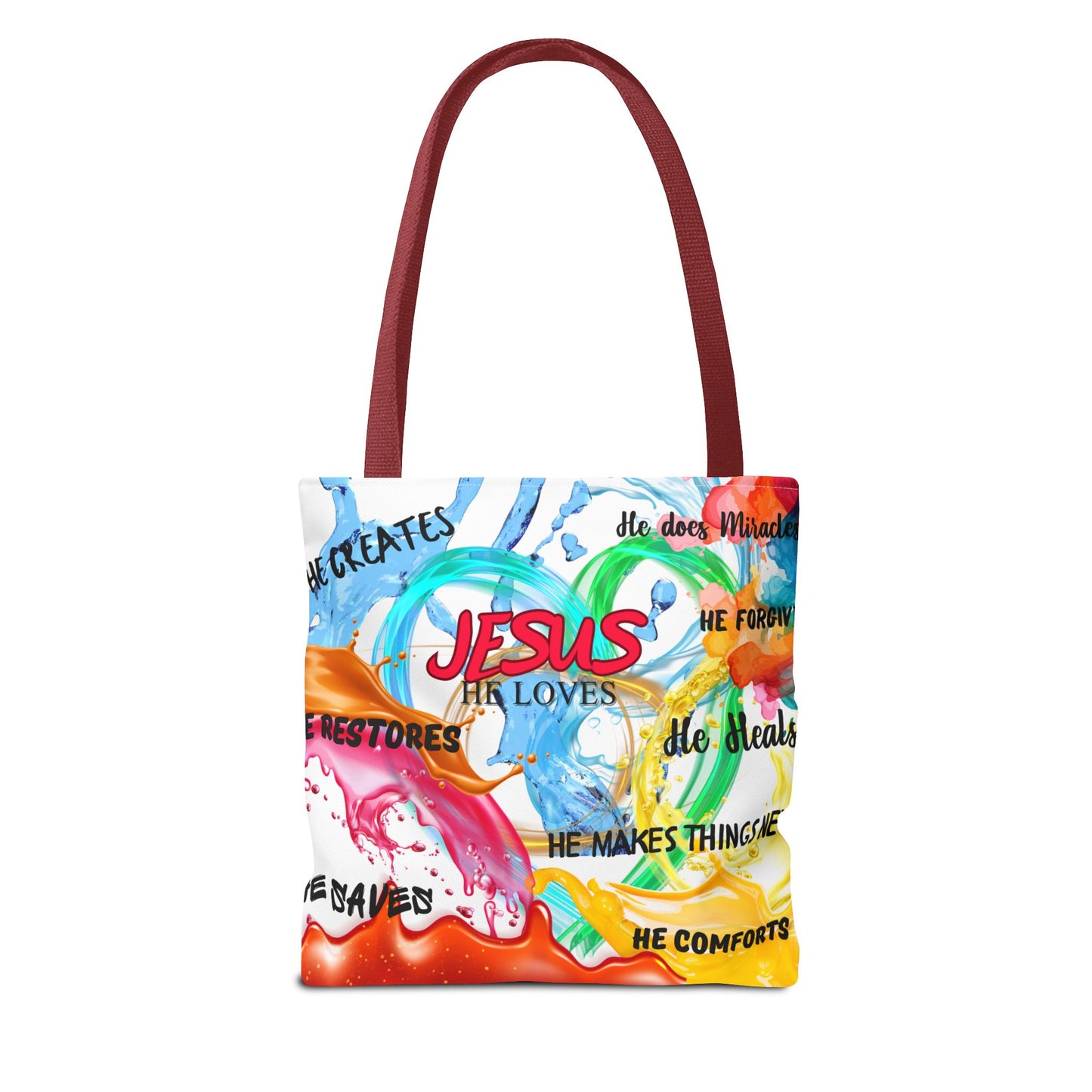 "The colorful Jesus Tote"