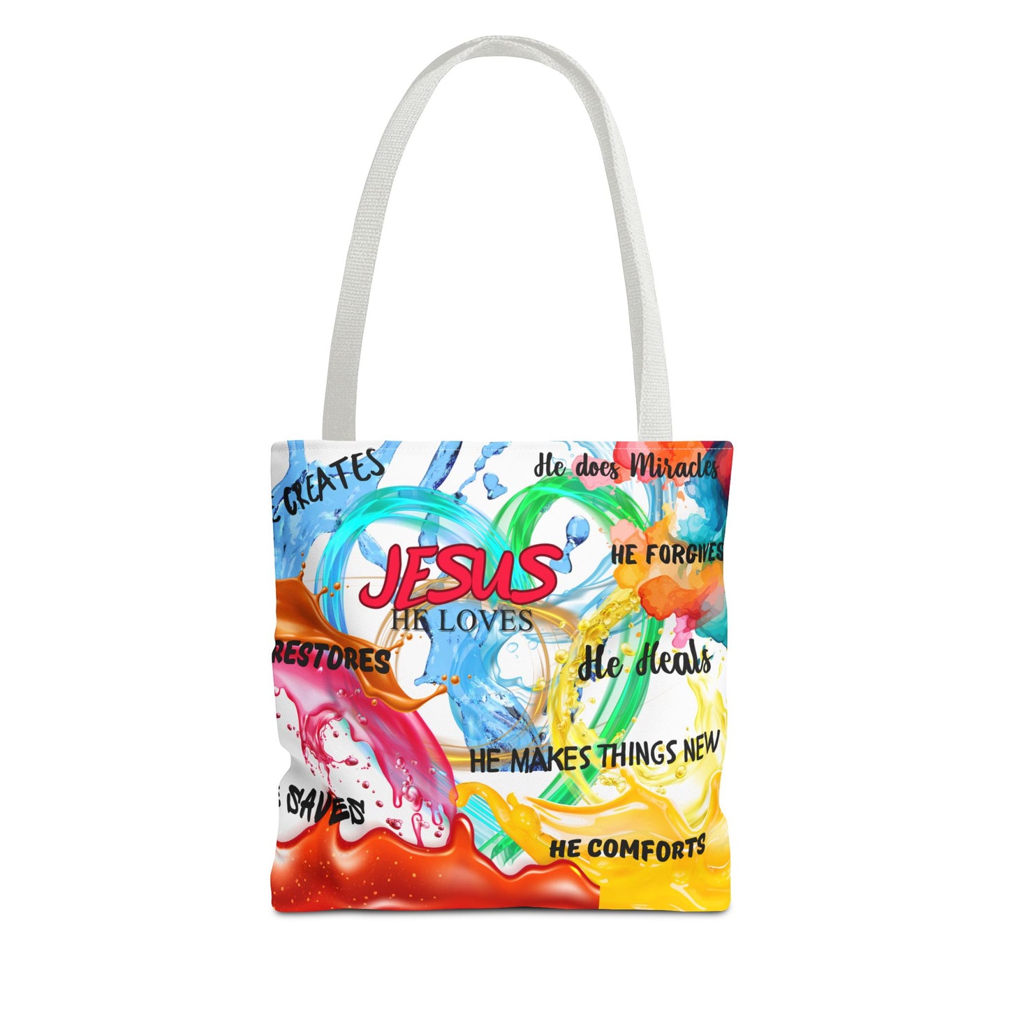 "The colorful Jesus Tote"