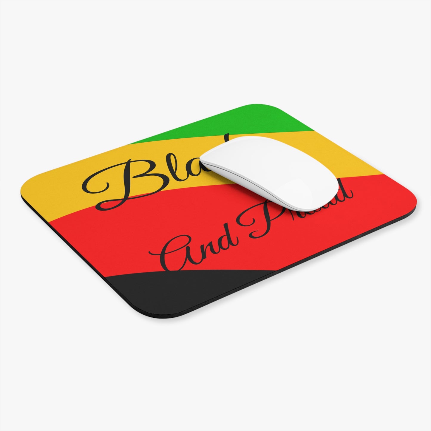 Black and Proud Mouse Pad (Rectangle)