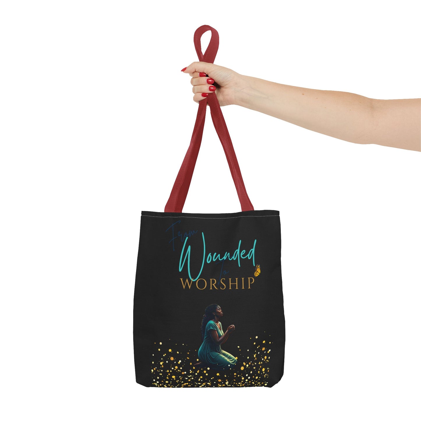 "Wounded to Worship" Tote Bag