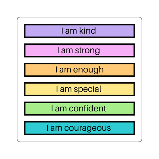 "Positive Affirmation" Square Stickers