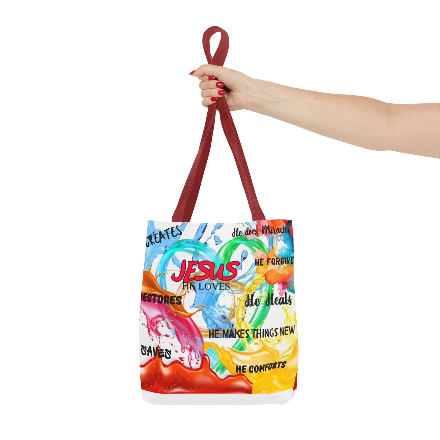 "The colorful Jesus Tote"