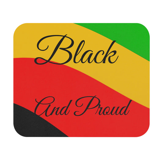 Black and Proud Mouse Pad (Rectangle)