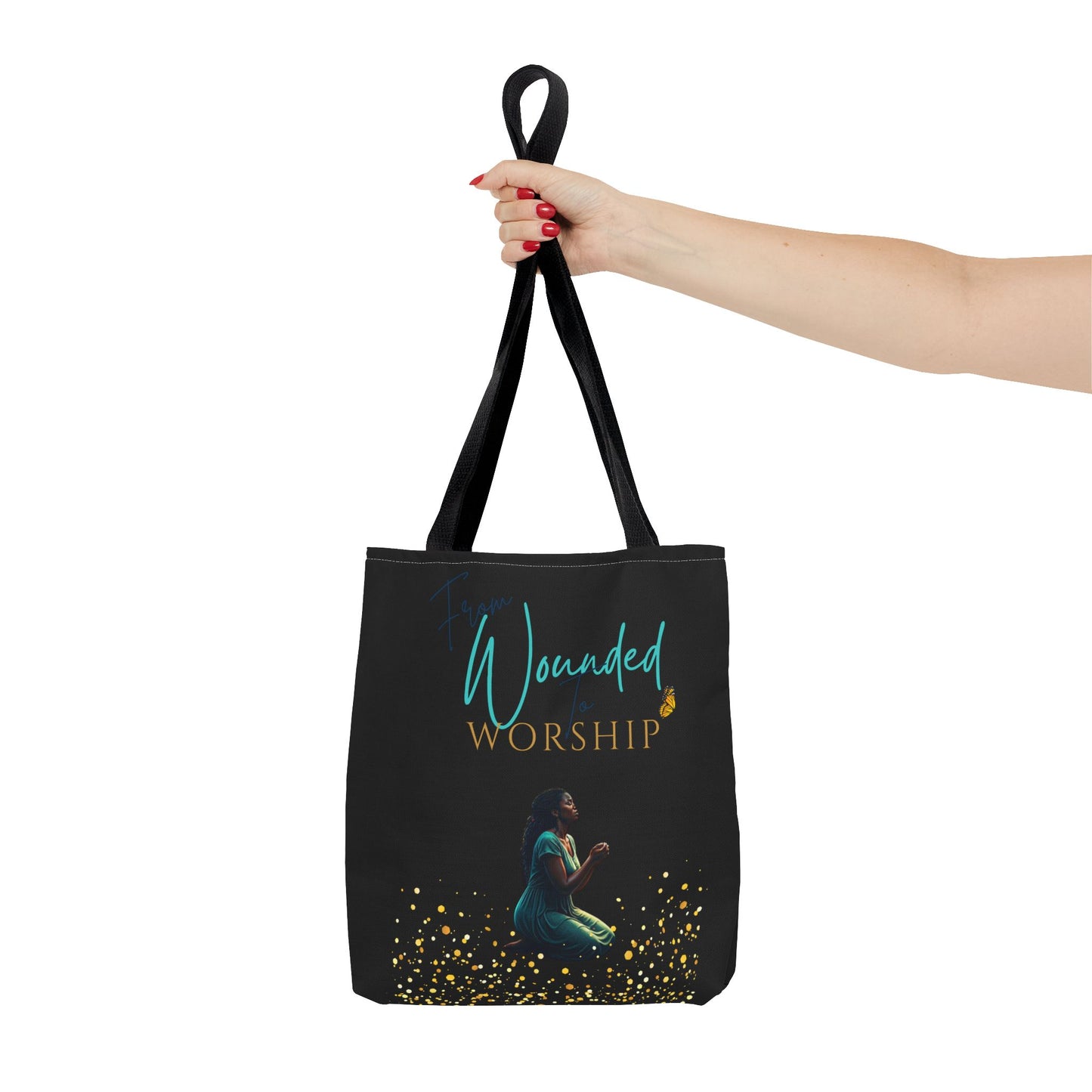 "Wounded to Worship" Tote Bag